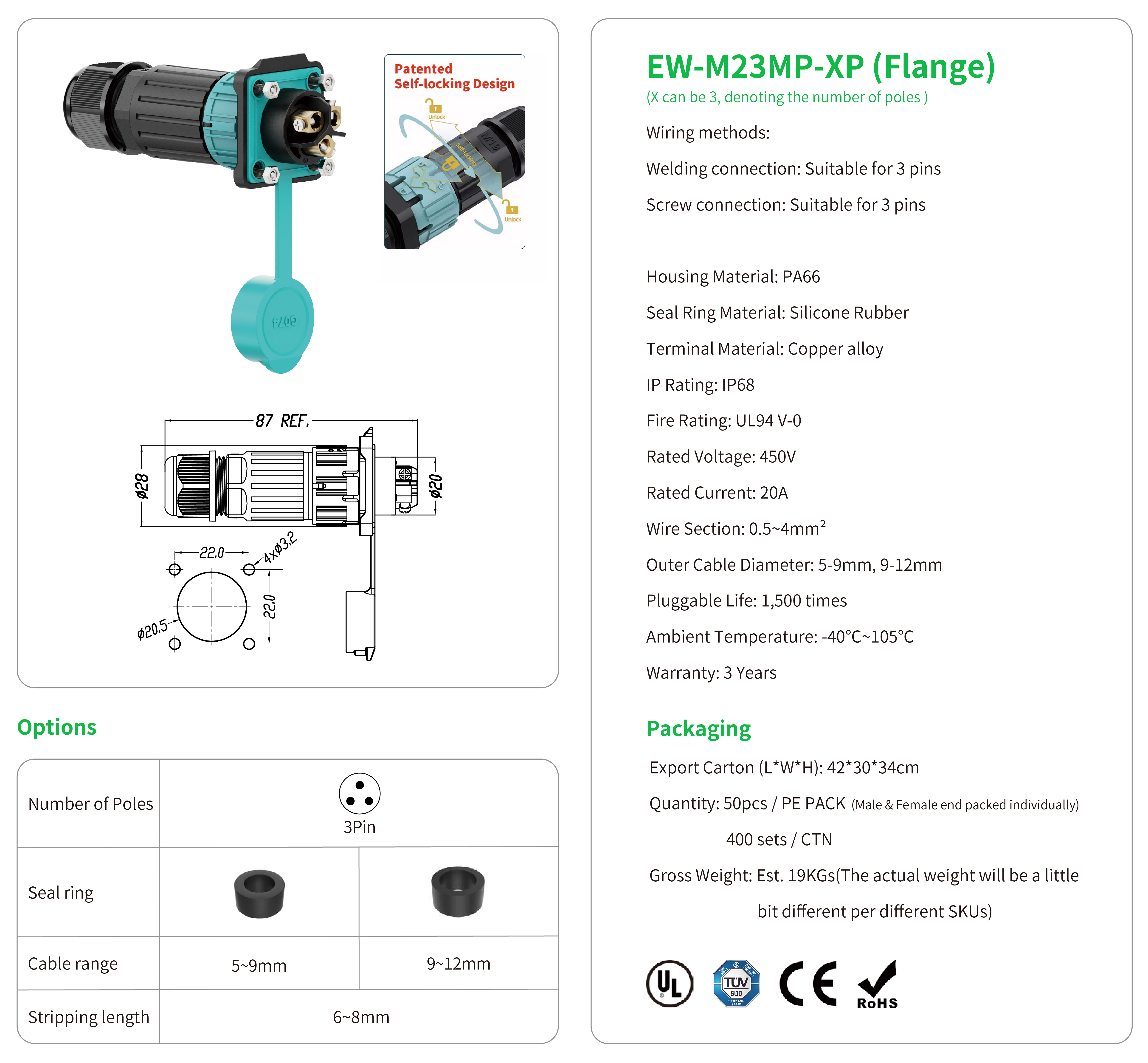 EW M23MP XP(Flange)